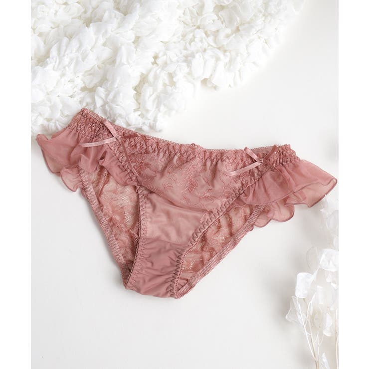 テラコッタ | フルールシャワーサイドフリルショーツ レディース インナー | tu-hacci 