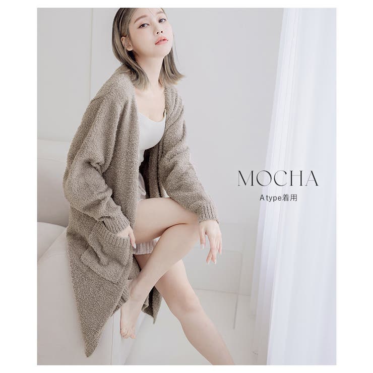 ETRÉ ロングカーディガン フード付き ETRÉ ロングカーディガン フード付き