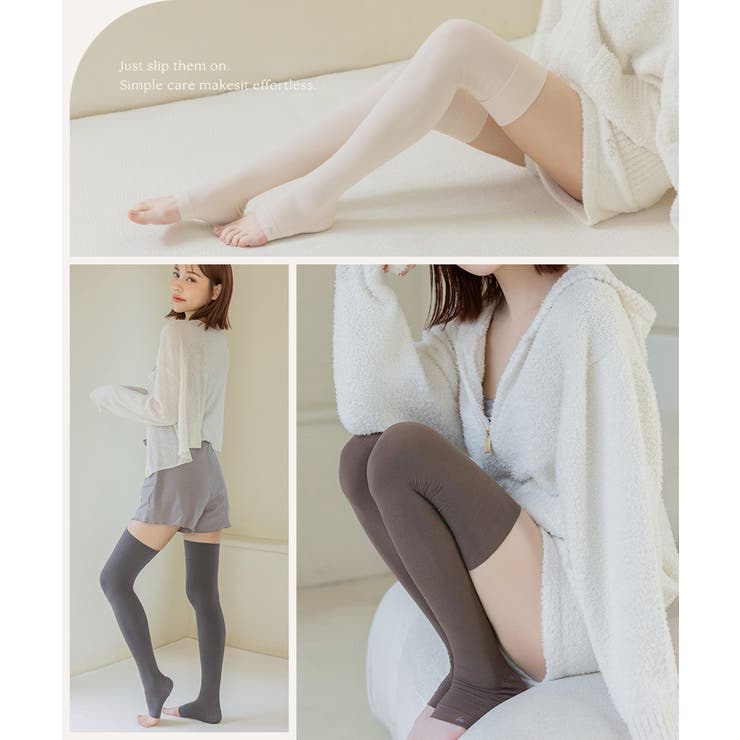 着圧スリムソックス《ロング丈》 | tu-hacci  | 詳細画像4 