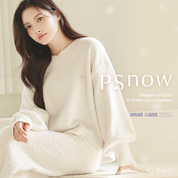 《P.snow》もこもこVネックトップス ルームウェア		 | tu-hacci  | 詳細画像1 