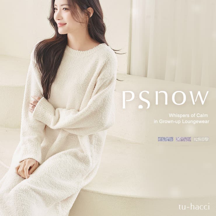 《P.snow》もこもこロングワンピース ルームウェア		 | tu-hacci  | 詳細画像1 