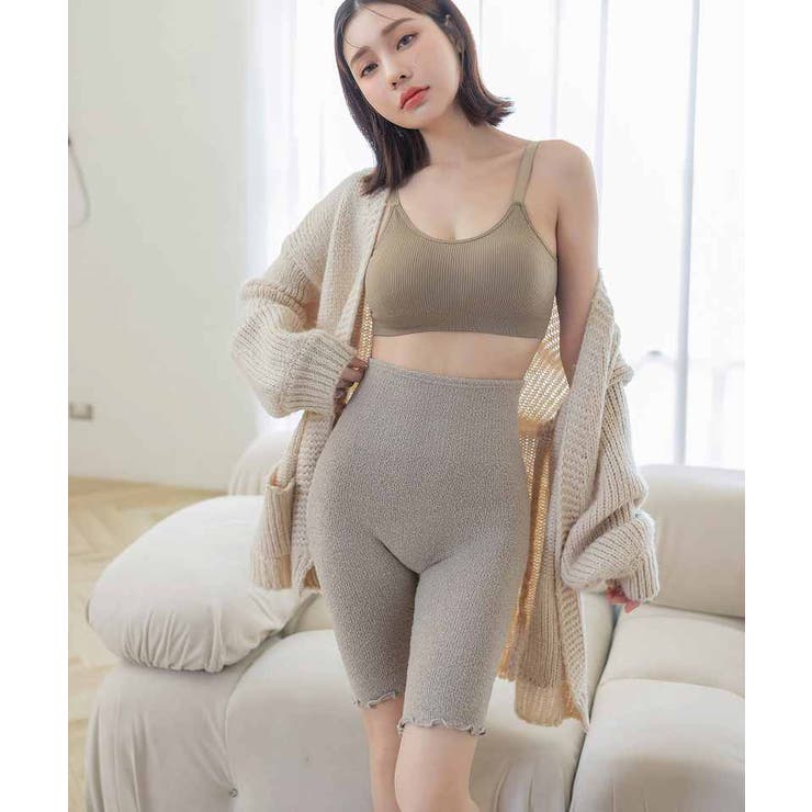 モカ×2 | もこもこはらまきパンツロング2枚セット | tu-hacci 