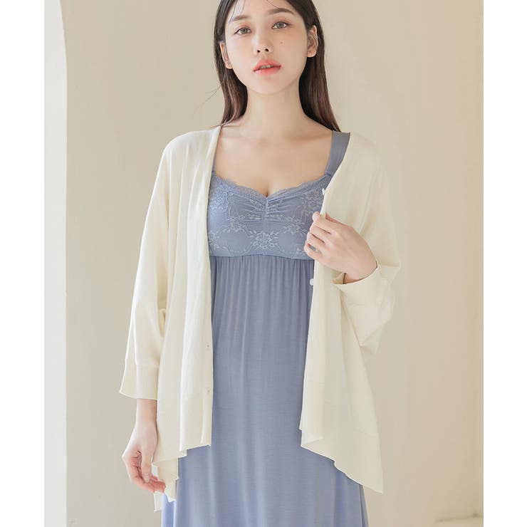 授乳ケープとしても使えるカーディガン 授乳ケープ グレージュ