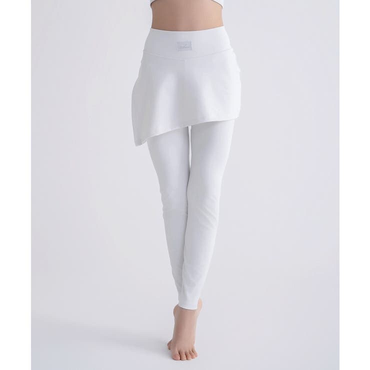 ペールグレー | 水陸両用 マルチフィットレギンス《スカート付きストレートType》 | tu-hacci 