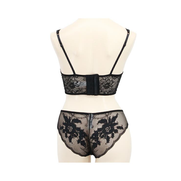 《ガーデニアヴェールブラ＆ショーツセット》 4color ブラック | tu-hacci  | 詳細画像13 