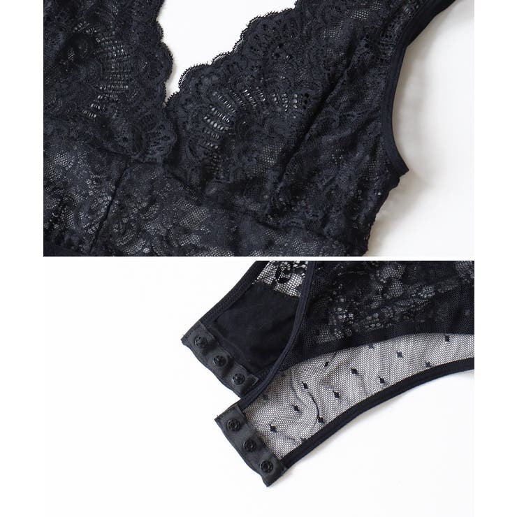 ウォーターリリー総レーステディ 2color ブラック | tu-hacci  | 詳細画像8 