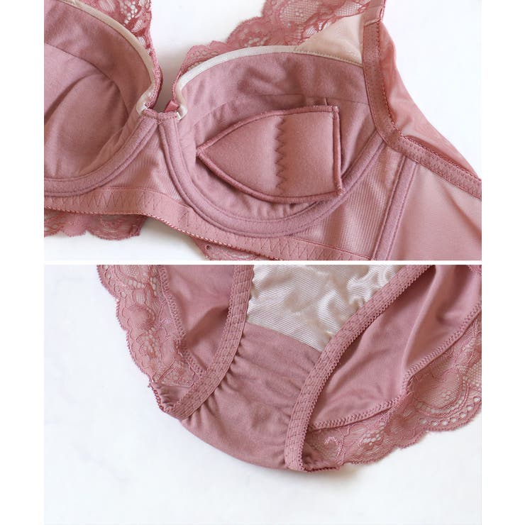 vivante スカラップレースブラ&ショーツ 補正ブラに見えない脇肉撃退ブラ | tu-hacci  | 詳細画像14 