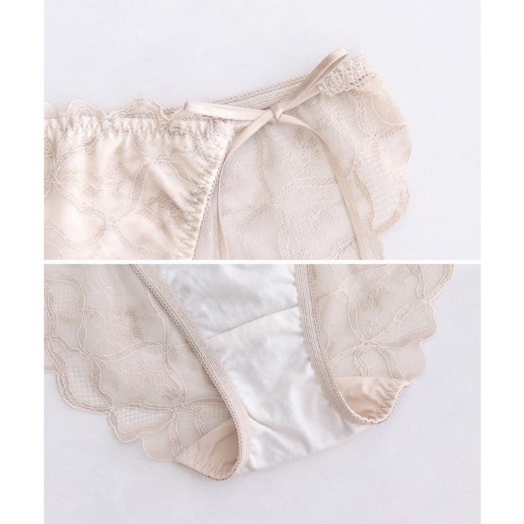 《ぷにぷにブラ》リボンレースブラ＆ショーツ【グラマーサイズ】 | tu-hacci  | 詳細画像34 