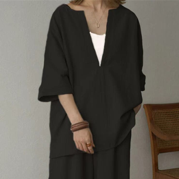 セットアップ トップス パンツ 2点セット シンプル レディース