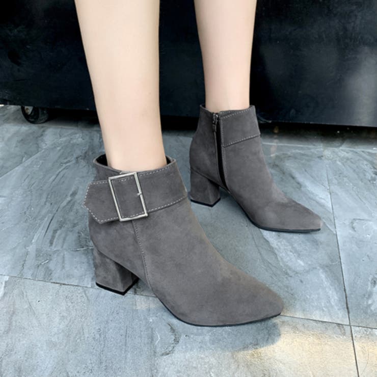 グレー | ブーツ ショートブーツ 靴 シューズ ヒール レディース | TwoGates 
