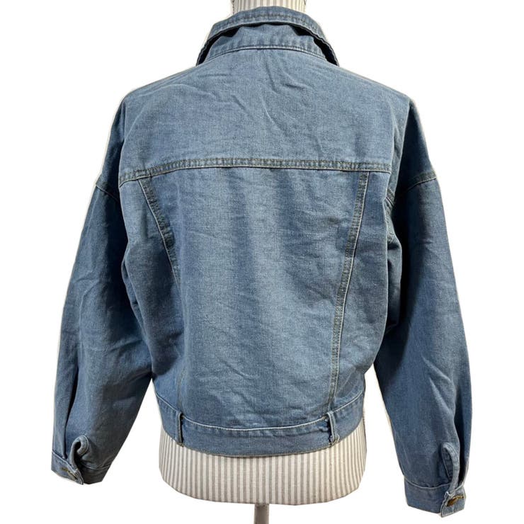 デニムジャケット Gジャン 長袖 ショート丈 トップス カジュアル