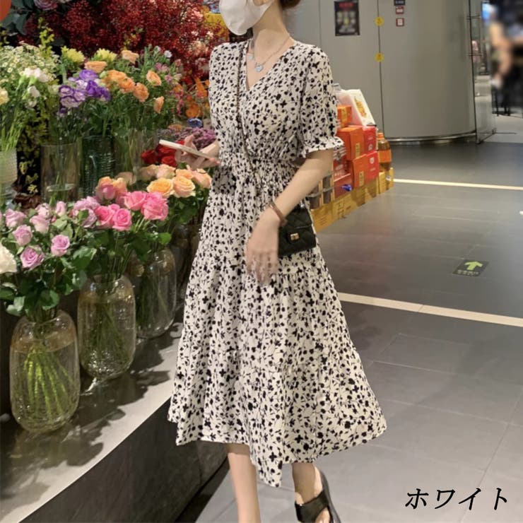 ホワイト | ワンピース ワンピ 半袖 フレア カジュアル レディース | TwoGates 