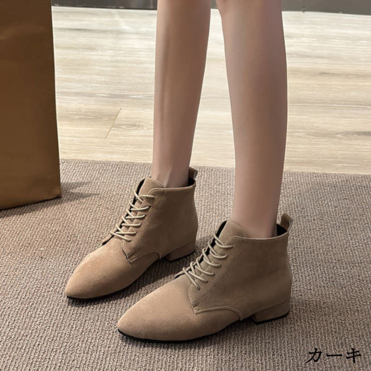 カーキ | ショートブーツ ブーツ 靴 シューズ ローヒール カジュアル レディース | TwoGates 