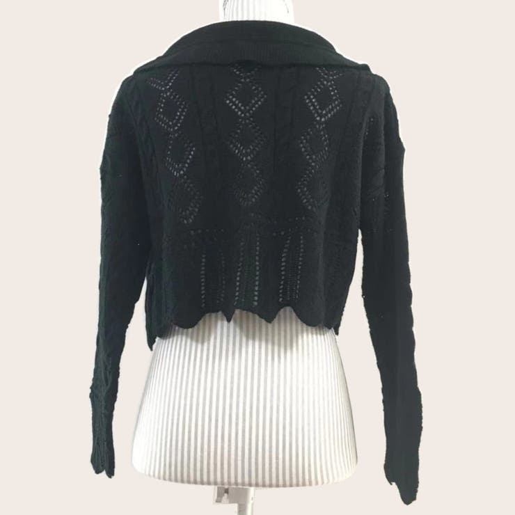 ニットカーディガン トップス 長袖 セーター 薄手 レディース | TwoGates  | 詳細画像9 