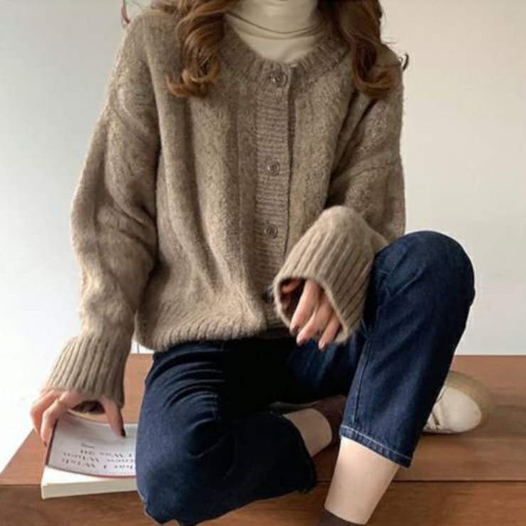 ニットカーディガン トップス 長袖 カーディガン レディース | TwoGates  | 詳細画像5 