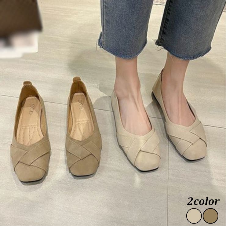 フラットシューズ 靴 シューズ ぺたんこ シンプル レディース | TwoGates  | 詳細画像1 