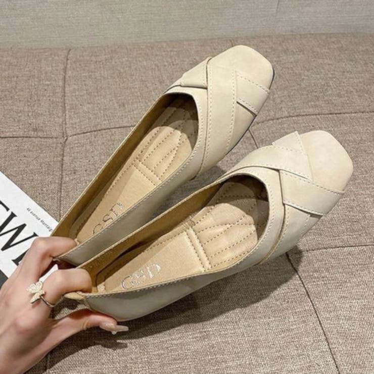 フラットシューズ 靴 シューズ ぺたんこ シンプル レディース | TwoGates  | 詳細画像7 