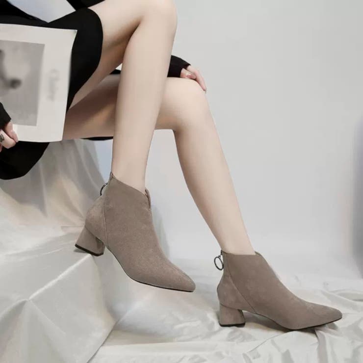 ショートブーツ・ブーティ MONTMARTRE ANKLE BOOTS KMB｜aranciato別注 レザー センタージップ ショートブーツ
