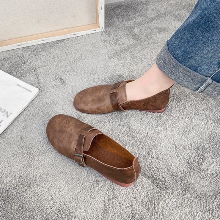 ブラウン | フラットシューズ 靴 シューズ ぺたんこ レディース | TwoGates 