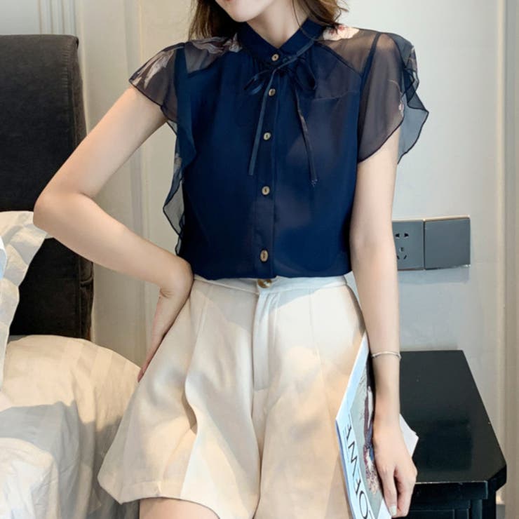 シャツ ブラウス カットソー 半袖 トップス シフォンシャツ レディース 品番 Nmsw Twogates ツーゲート のレディース ファッション通販 Shoplist ショップリスト