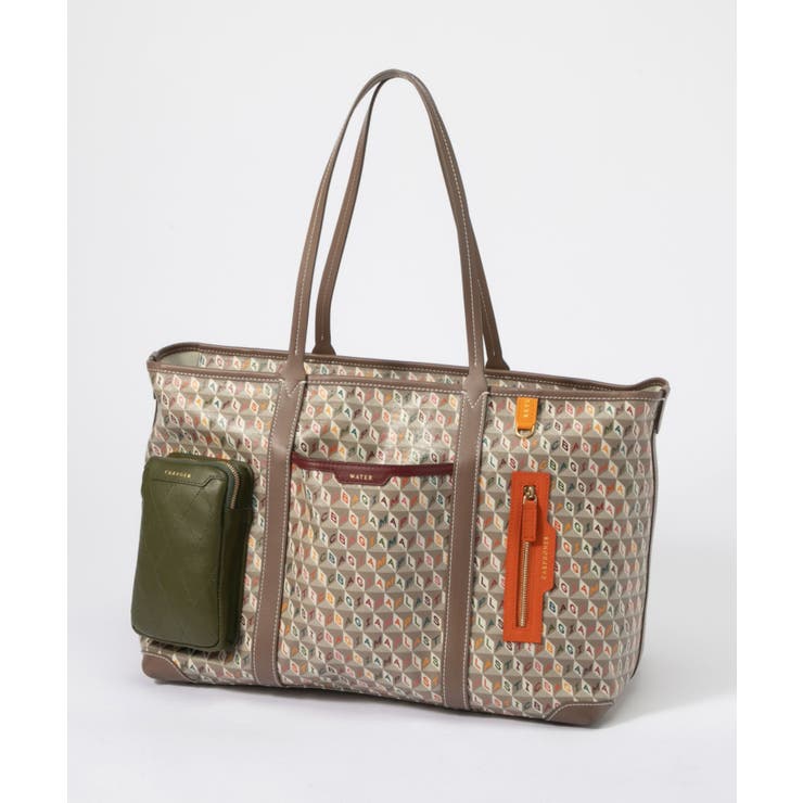アニヤハインドマーチANYAHINDMARCH5050925169844トートバッグIamaPlasticBagInflightToteinRecycledCanvaswithSmoothEcoLeatherレディーストートインフライトレザープレゼントお出かけギフトアイアムアプラスチックバッグダークマルチ