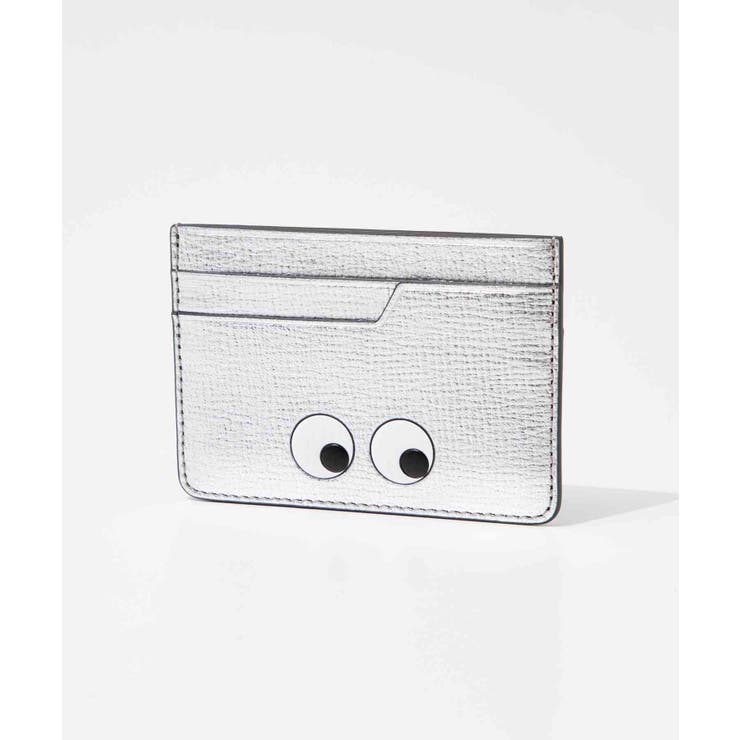 アニヤハインドマーチANYAHINDMARCH5050925925839カードケースレディースファッションアイズカードケースプレゼントお祝い記念ビジネス通勤通学コンパクトギフト誕生日記念CardCaseEyesinMetallicCapraシルバー