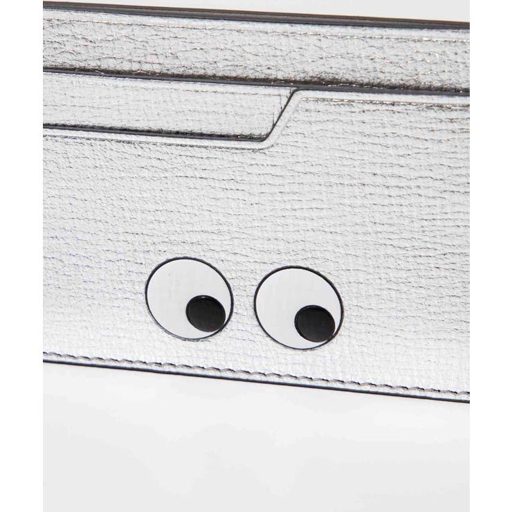 アニヤハインドマーチANYAHINDMARCH5050925925839カードケースレディースファッションアイズカードケースプレゼントお祝い記念ビジネス通勤通学コンパクトギフト誕生日記念CardCaseEyesinMetallicCapraシルバー