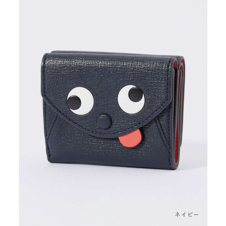 アニヤハインドマーチANYAHINDMARCH5050925142816三つ折り財布MiniTrifoldZanyinGrainyCapraレディース財布ミニトライフォードザニーミニ財布レザー小銭入れ付きプレゼントお祝い記念コンパクトネイビー