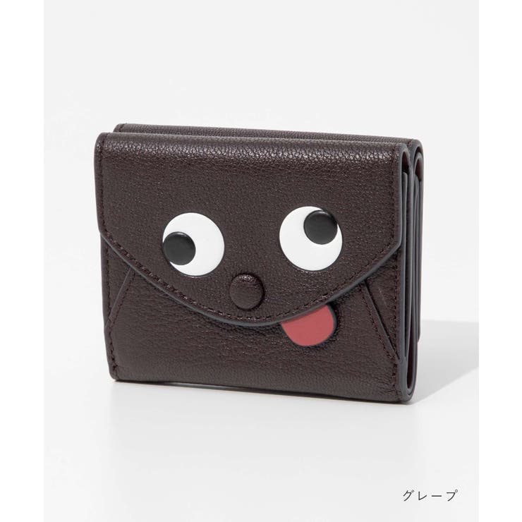 アニヤハインドマーチANYAHINDMARCH5050925142816三つ折り財布MiniTrifoldZanyinGrainyCapraレディース財布ミニトライフォードザニーミニ財布レザー小銭入れ付きプレゼントお祝い記念コンパクトネイビー