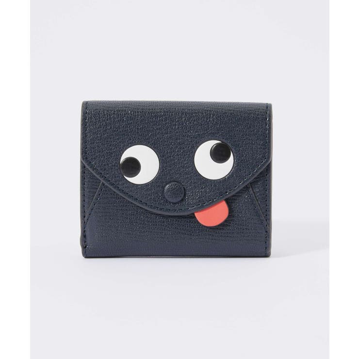 アニヤハインドマーチANYAHINDMARCH5050925142816三つ折り財布MiniTrifoldZanyinGrainyCapraレディース財布ミニトライフォードザニーミニ財布レザー小銭入れ付きプレゼントお祝い記念コンパクトネイビー