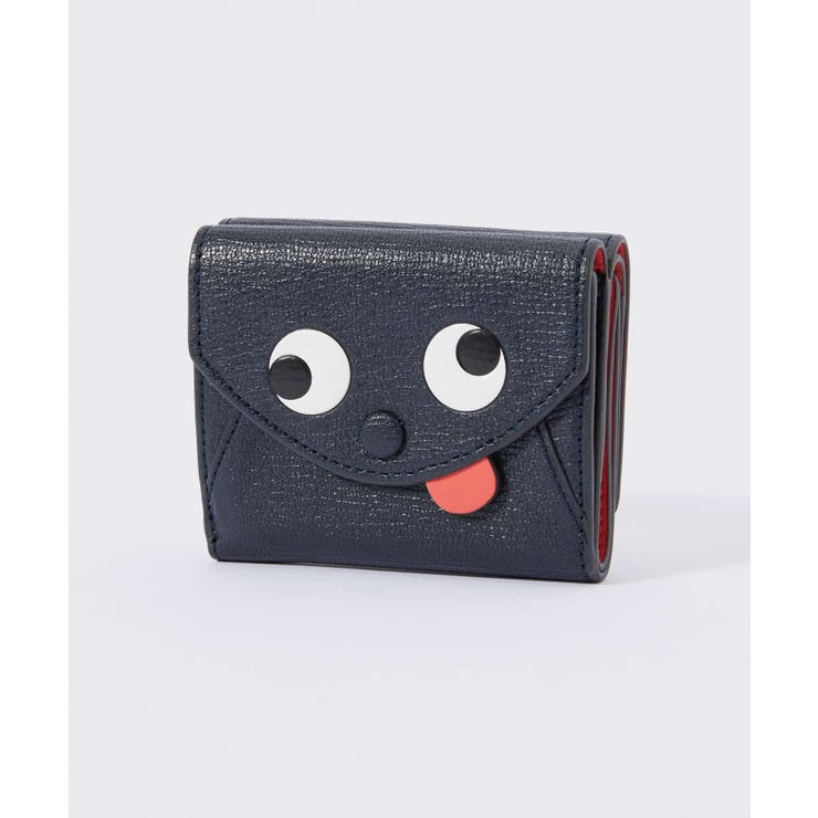 アニヤハインドマーチANYAHINDMARCH5050925142816三つ折り財布MiniTrifoldZanyinGrainyCapraレディース財布ミニトライフォードザニーミニ財布レザー小銭入れ付きプレゼントお祝い記念コンパクトネイビー