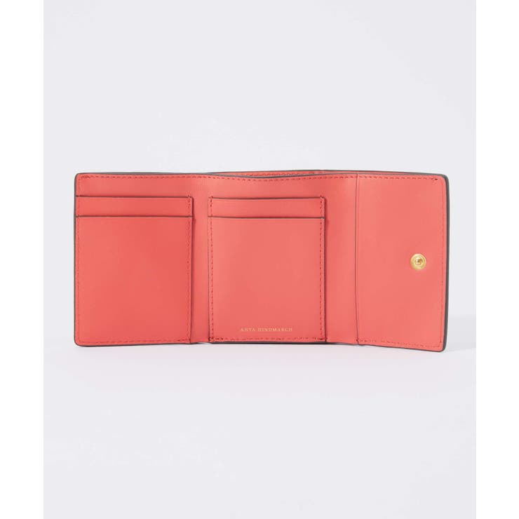 アニヤハインドマーチANYAHINDMARCH5050925142816三つ折り財布MiniTrifoldZanyinGrainyCapraレディース財布ミニトライフォードザニーミニ財布レザー小銭入れ付きプレゼントお祝い記念コンパクトネイビー