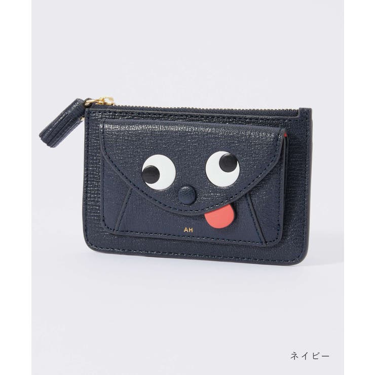 アニヤハインドマーチANYAHINDMARCH5050925142755カードケースEnvelopeZipCardCaseZanyinGrainyCapraレディースエンベロープジップカードケースザニービジネスレザー本革ホルダースマートウォレットプレゼントコンパクトギフト名刺入れネイビー