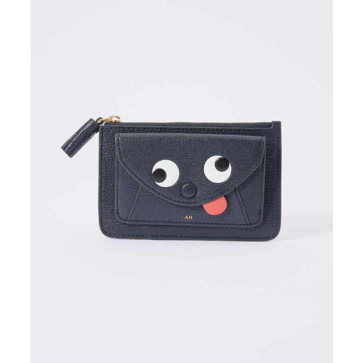 アニヤハインドマーチANYAHINDMARCH5050925142755カードケースEnvelopeZipCardCaseZanyinGrainyCapraレディースエンベロープジップカードケースザニービジネスレザー本革ホルダースマートウォレットプレゼントコンパクトギフト名刺入れネイビー