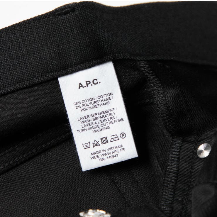 アーペーセーA.P.CジーンズメンズボトムスストレッチデニムプチニュースタンダードPETITNEWSTANDARDデニム長ズボンブラックCOZZS-M0904728インチ29303132333436