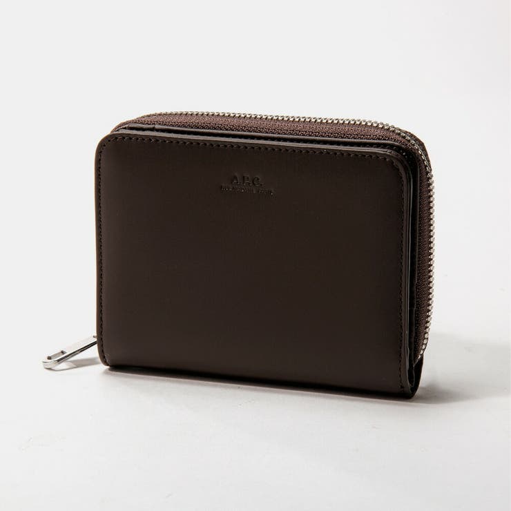 【楽天スーパーSALE★36%OFF】アーペーセーA.P.C二つ折り財布メンズレディース財布ミニ財布小銭入れレザーシンプル小物プレゼントカーフレザーお祝い誕生日クリスマス記念黒ダークネイビー/ブラックPXAWV-H63087