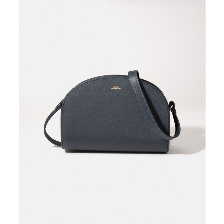 【楽天スーパーSALE★42%OFF】アーペーセーA.P.Cショルダーバッグレディースバック肩掛けレザーハーフムーンプレゼントキレカジ無地シンプル誕生日オシャレギフト革ポシェットミニバッグPXBJQ-F61048