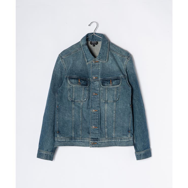 アーペーセーA.P.C.COZZKH02223ジャケットメンズアウターデニムジャケット長袖カジュアルストリートレギュラーフィットシンプルアウトドアコットンMインディゴ