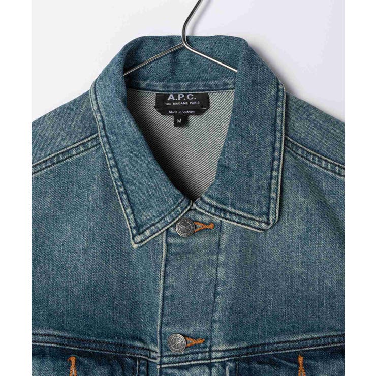 アーペーセーA.P.C.COZZKH02223ジャケットメンズアウターデニムジャケット長袖カジュアルストリートレギュラーフィットシンプルアウトドアコットンMインディゴ