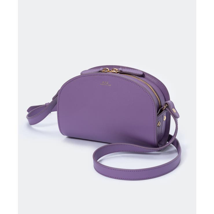 【楽天スーパーSALE★32%OFF】アーペーセーA.P.Cショルダーバッグレディースバック肩掛けレザーハーフムーンプレゼントキレカジ無地シンプル誕生日オシャレギフト革ブランドロゴミニバッグクリスマス全3色PXAWV-F61392