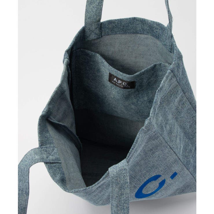 アーペーセーA.P.C.COFBXM61442トートバッグメンズレディースバック手提げ鞄ロゴコットンカジュアルプレゼントお祝い記念お出かけトートギフト誕生日記念エコバッグTOTELOUブルー