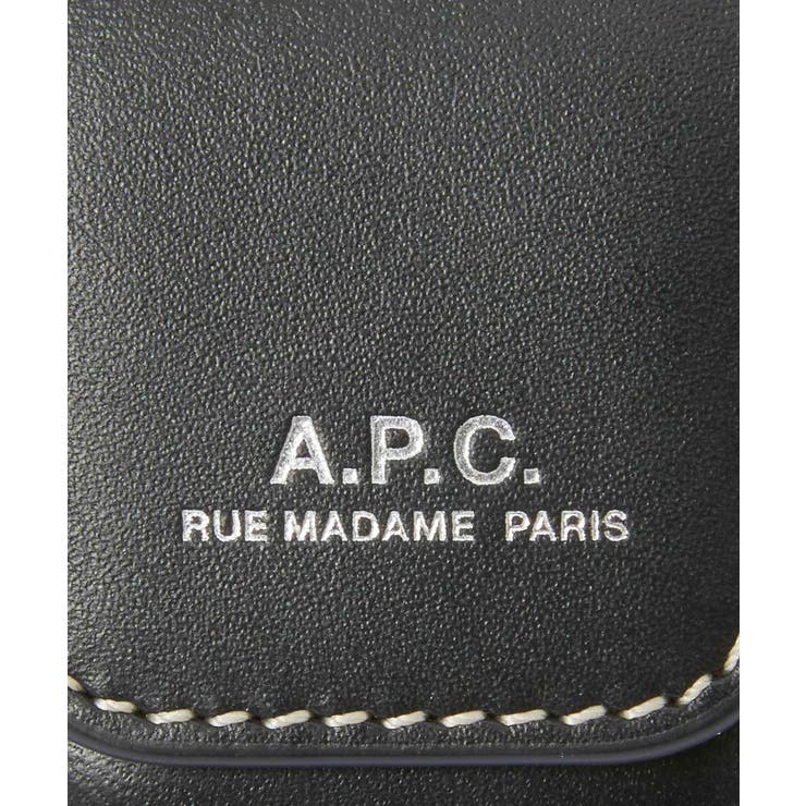 アーペーセーA.P.C.PXAWVM63423イヤホンケースレディースファッション小物イアフォンポーチレザーAirPodsエアーポッズ小物入れケースコンパクトロゴネックストラップ付きトラベルプレゼントギフト贈り物記念MAXAIRPODSCASEブラウンブラック