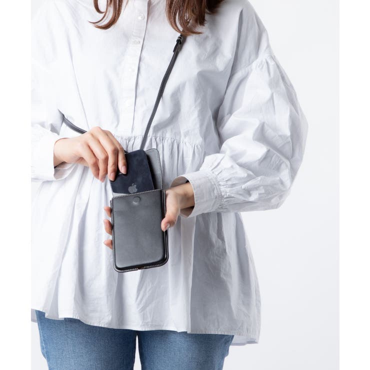 アーペーセーA.P.C.PXAWVM63507ショルダーバッグレディースバックスマホショルダーネックポーチフォンケースホルダーストラップ小物入れ軽量お出掛けプレゼントギフトお祝いPhoneCaseブラックブラウン
