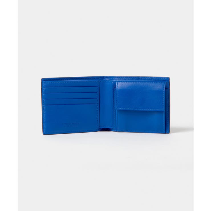 BOTTEGA VENETA イントレチャートクラッチバッグ青ユニセックス