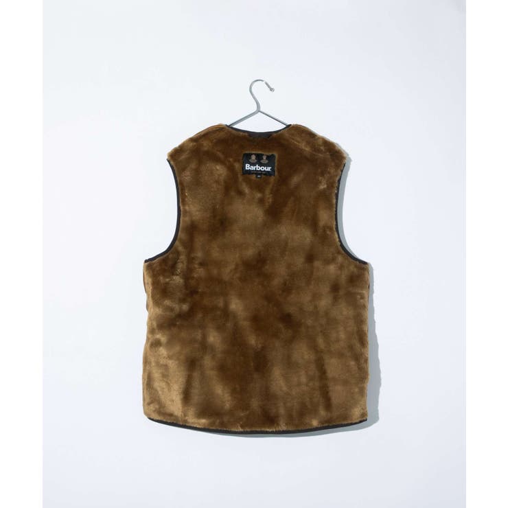 バブアーBarbourMLI0004ベストWarmPileWaistcoatZip-InLinerメンズレディースアウターライナーベストジレパイルライナーフロントジップフェイクファー防寒着ギフトプレゼント暖かい秋冬ブラウン343638404244