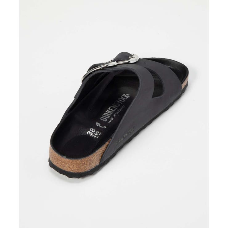 ビルケンシュトックBIRKENSTOCK1011075サンダルアリゾナビッグバッグルARIZONABIGBUCKLEレディースシューズオイルドレザーナローフィットビルケンコンフォートヌバックカジュアルアウトドア旅行キャンプダブルストラップブラック24.0～25.0cm