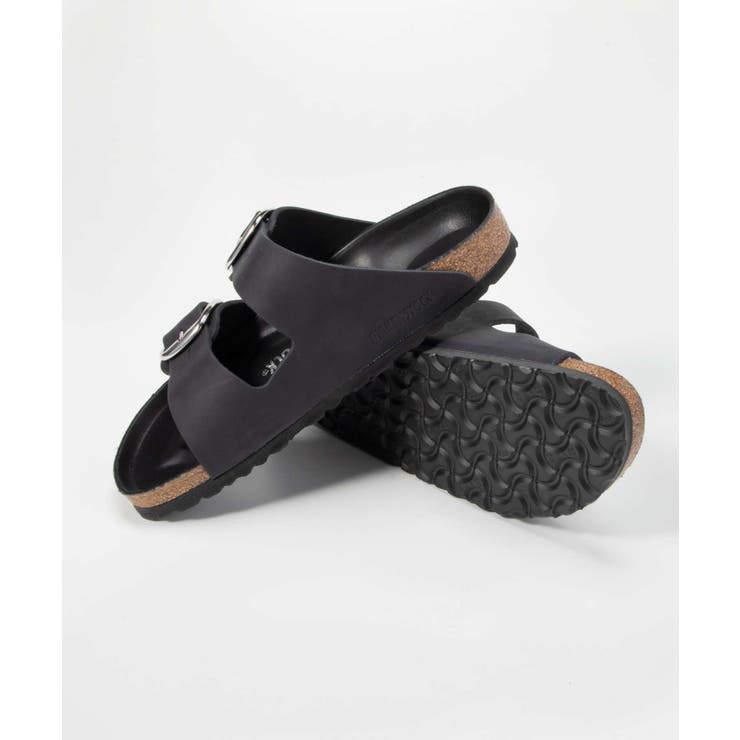ビルケンシュトックBIRKENSTOCK1011075サンダルアリゾナビッグバッグルARIZONABIGBUCKLEレディースシューズオイルドレザーナローフィットビルケンコンフォートヌバックカジュアルアウトドア旅行キャンプダブルストラップブラック24.0～25.0cm