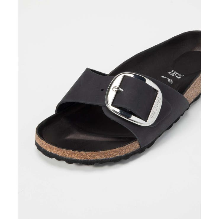 ビルケンシュトックBIRKENSTOCK1006523サンダルマドリッドビッグバックルMADRIDBIGBUCKLEレディースシューズオイルドレザーナローフィットビルケンコンフォートサンダルアウトドア旅行キャンプワンストラップブラック23.0～25.0cm
