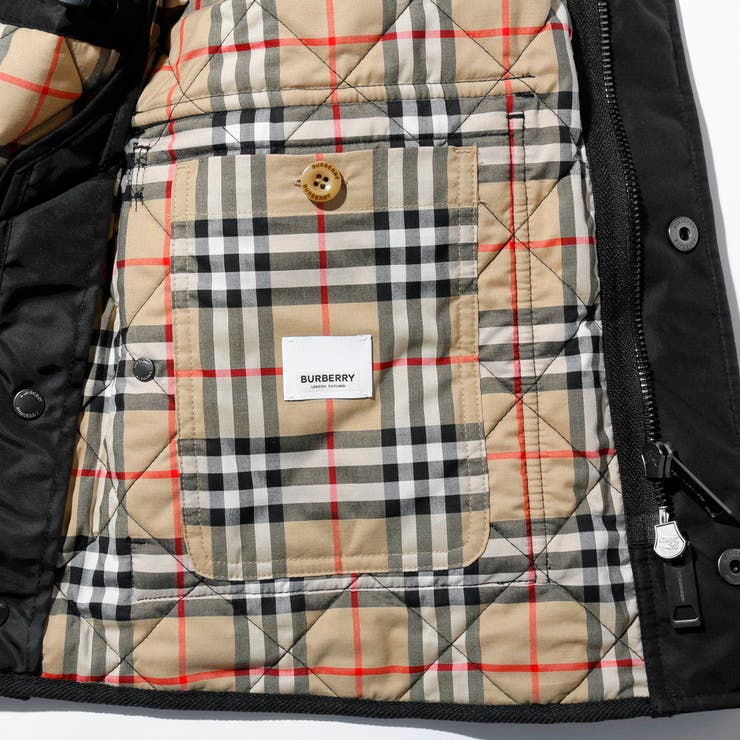 バーバリーBURBERRYメンズアウターキルティングコート冬ジャケットブラック44~5080191391