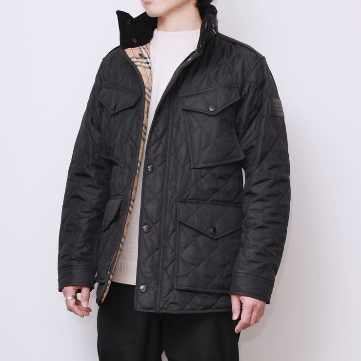 バーバリーBURBERRYメンズアウターキルティングコート冬ジャケットブラック44~5080191391
